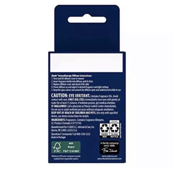 Glade Aromatherapy Cool Mist Lot of 3 Oil Diffuser Refill Clarity Lemongrass NEW - Picture 4 of 6